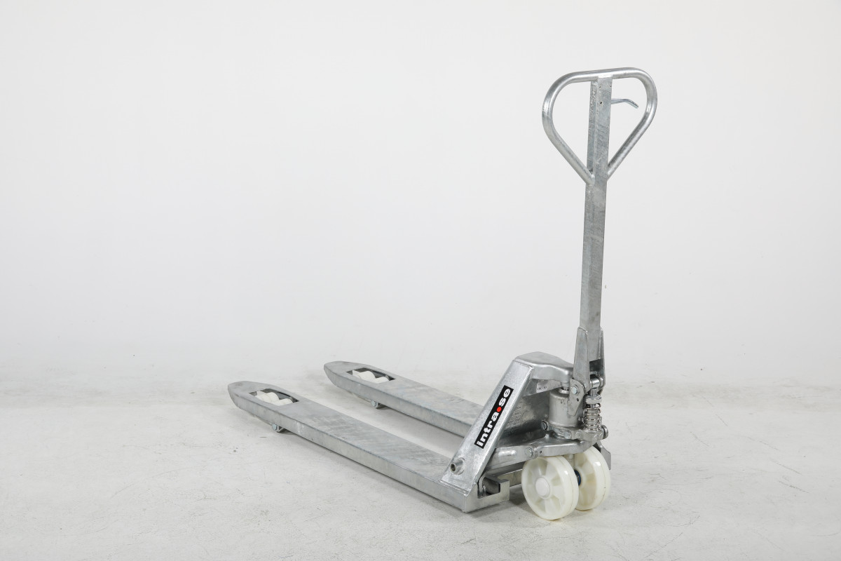 Cinkuoto plieno rankinis palečių vežimėlis