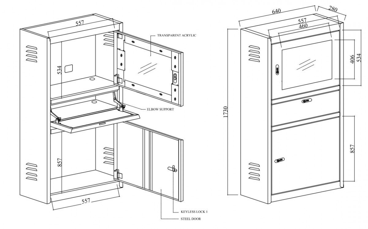 Kompiuterio spintelė 71154