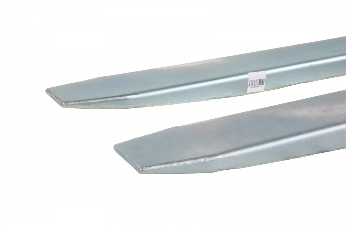 Cinkuotos šakinio krautuvo šakės su tvirtinimo kaiščiu 3100mm ilgio