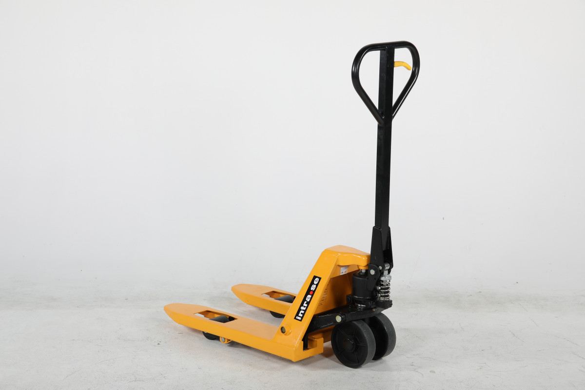 Trumpų šakių rankiniai palečių vežimėliai