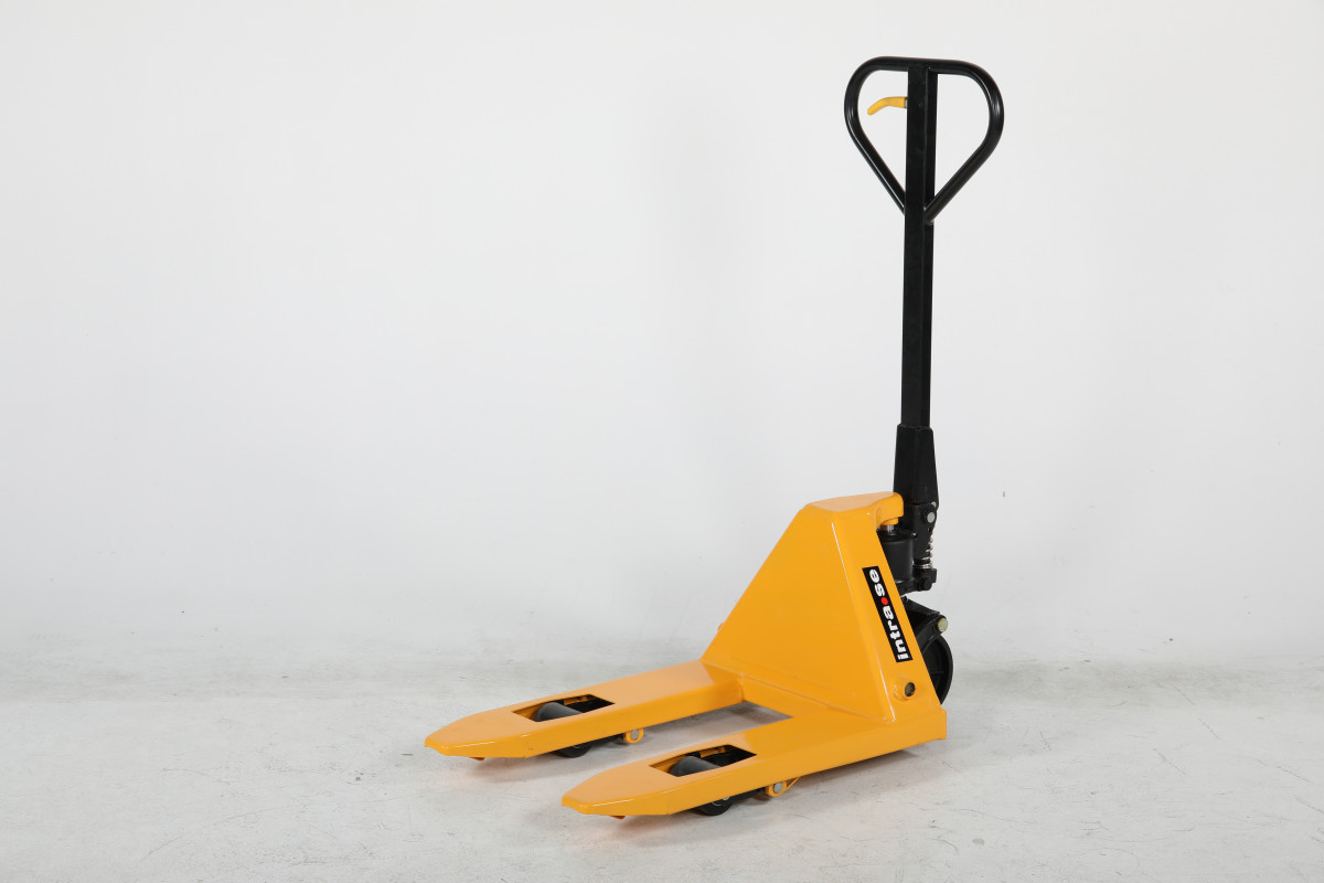 Trumpų šakių rankiniai palečių vežimėliai