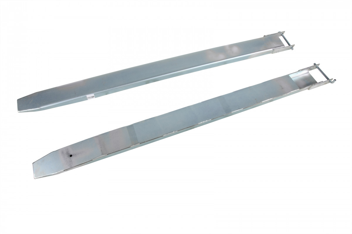 Cinkuotos šakinio krautuvo šakės su tvirtinimo kaiščiu 3100mm ilgio