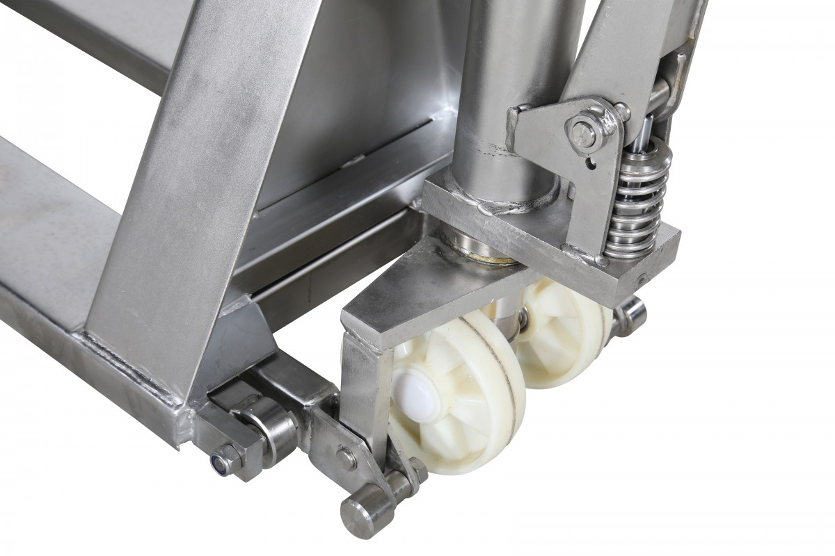 Nerūdijančio plieno žirklinis palečių keltuvas