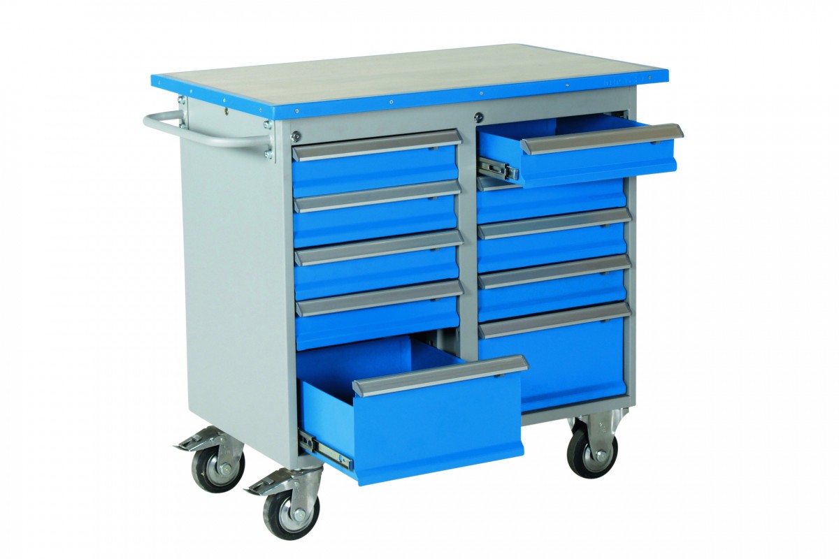 Mobilus įrankių vežimėlis – darbo stalas