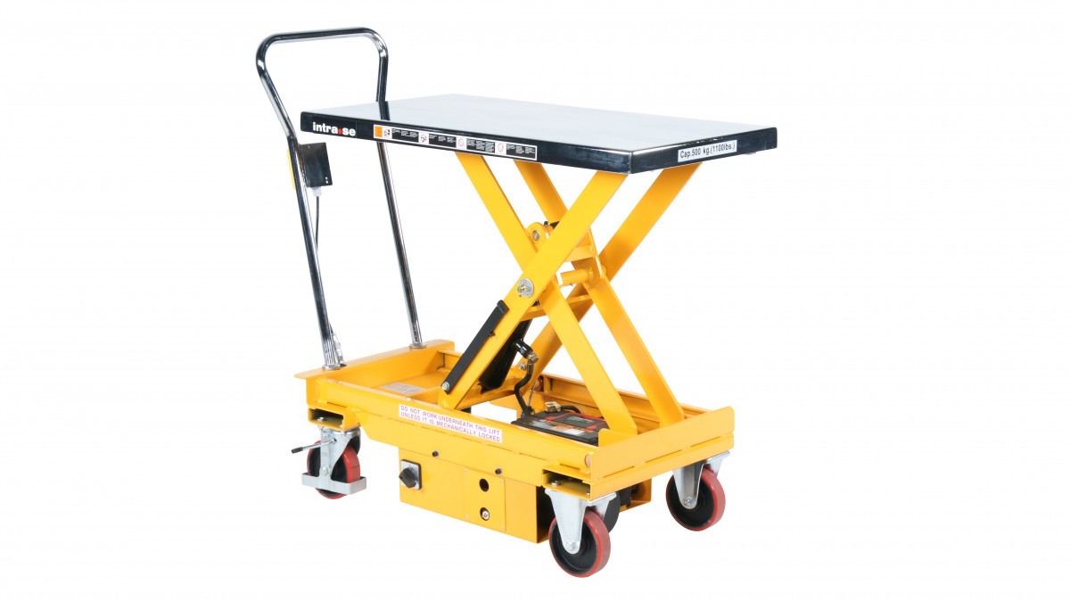 Elektrinis pakėlimo stalas ant ratukų